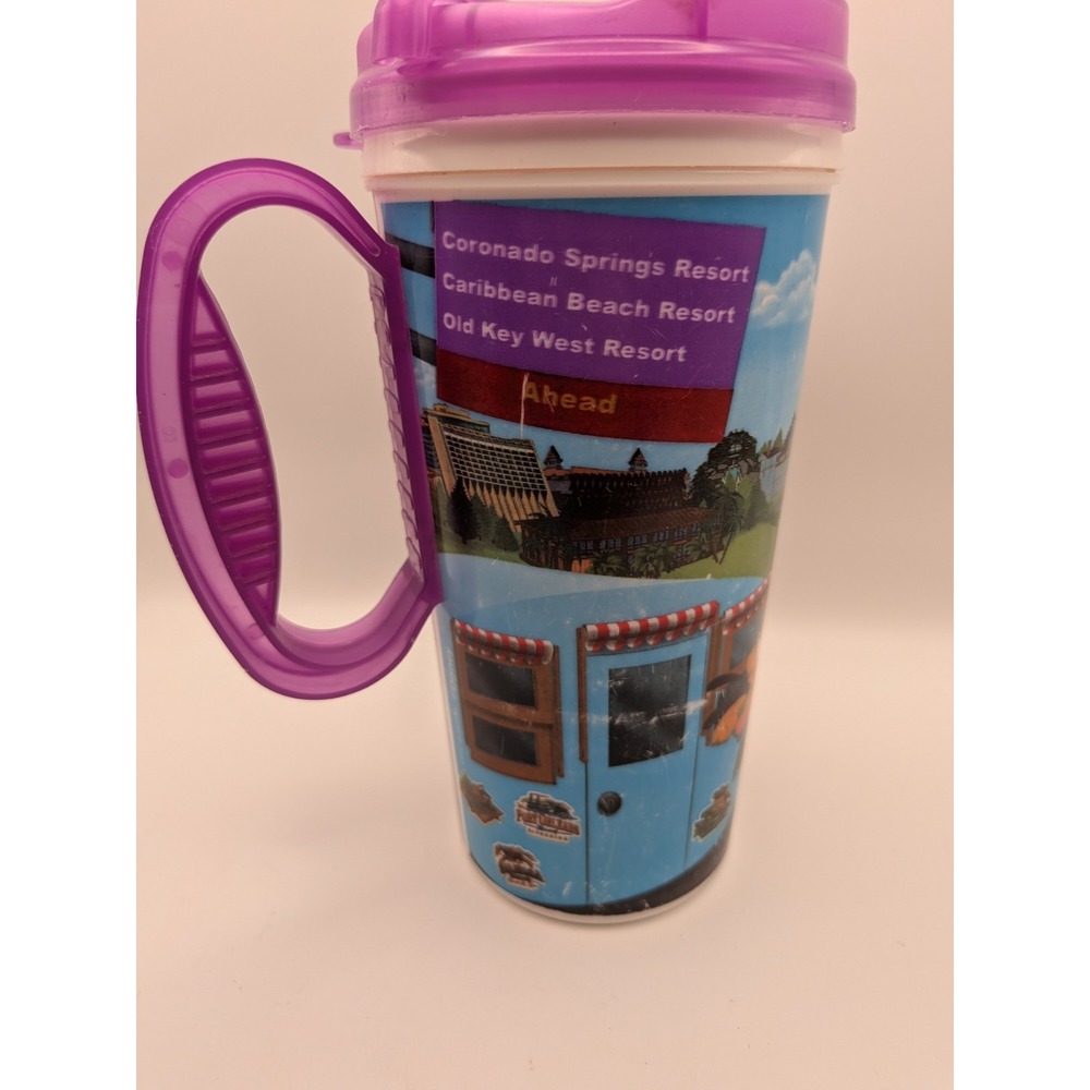 VINTAGE Walt Disney World Mickey Mouse & Donald Duck Travel Mug (B) - Picture 3 of 7